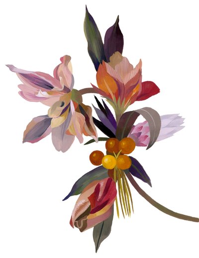 Une fleur imaginaire basée sur une tulipe. - Hiroyuki Izutsu