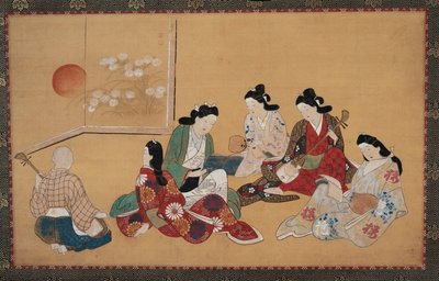 Réunion musicale - Hishikawa Moronobu