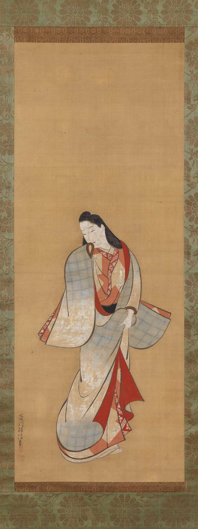 Stehende Schönheit - Hishikawa Moronobu