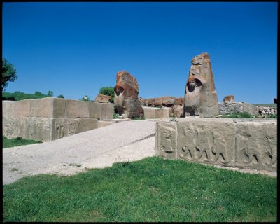Vue de la Porte du Sphinx - Hittite Hittite
