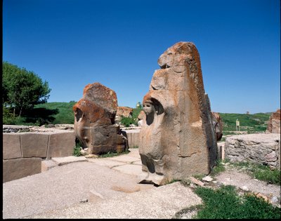 Vue de la Porte du Sphinx - Hittite Hittite