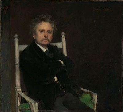 Portrait du compositeur Edvard Grieg - Hjalmer Eilif Emanuel Peterssen