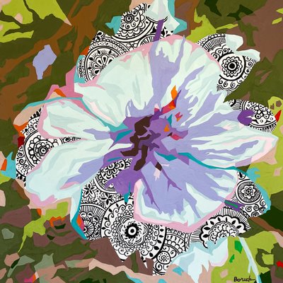 Abstrait floral #4 - Holly Boruck