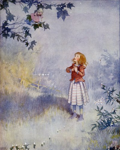 La petite fille ne pouvait pas atteindre la poupée, de 
