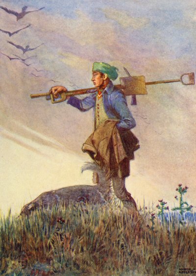 Le paysan fatigué de son labeur s