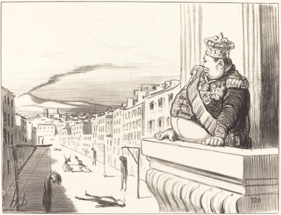 À Naples - Le meilleur des rois... (2ème plaque) - Honoré Daumier