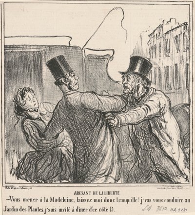 Abusant de la liberté - Honoré Daumier