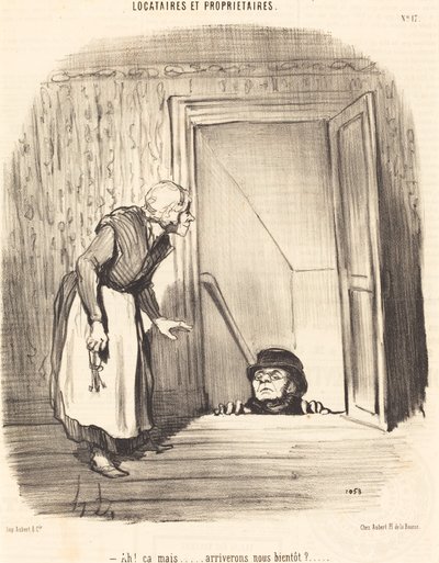 Ah ! ça mais... arriverons-nous bientôt ? - Honoré Daumier