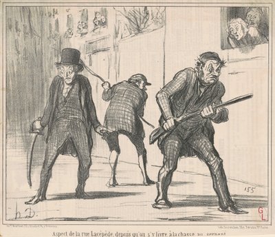 Aspect de la rue Lacépède ... - Honoré Daumier