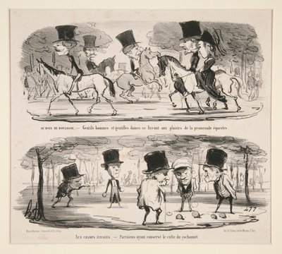 Au Bois de Boulogne - Honoré Daumier