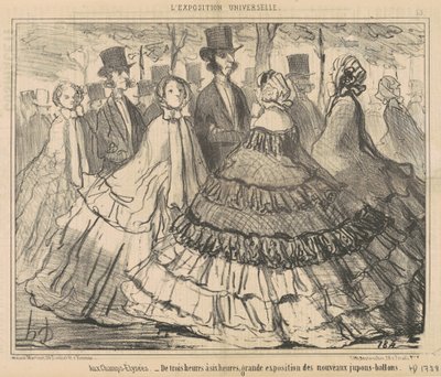 Aux Champs-Élysées...De trois à six heures - Honoré Daumier