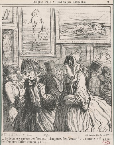 Cette année encore des Vénus - Honoré Daumier