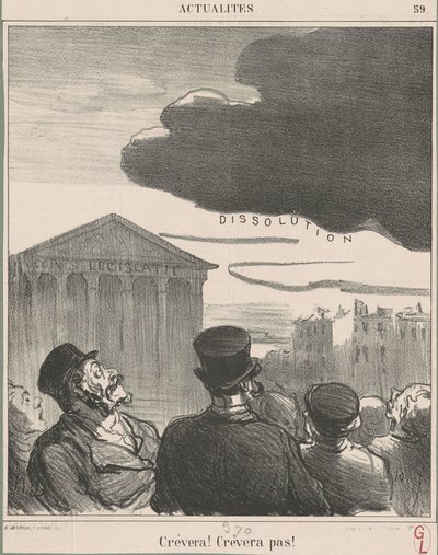 Crèvera! Crèvera pas! - Honoré Daumier