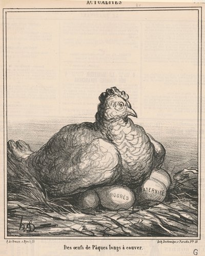 Des œufs de Pâques longs à couver - Honoré Daumier