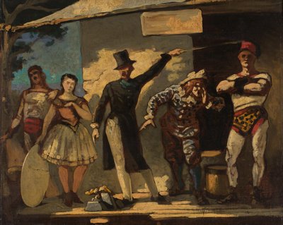 Les saltimbanques - Honoré Daumier