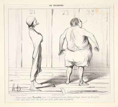 Dites donc, papa Drouillet, avec c - Honoré Daumier