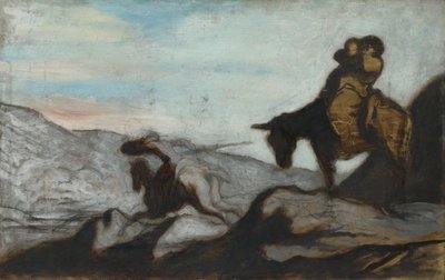 Don Quichotte et Sancho Panza, vers 1855 - Honoré Daumier
