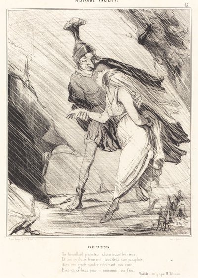 Énée et Didon - Honoré Daumier