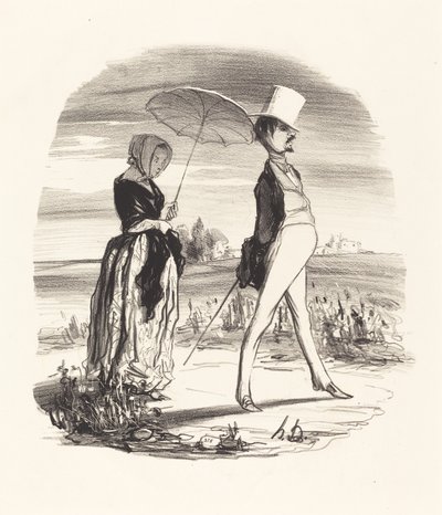 Et on appelle ça descendre le fleuve de la vie... - Honoré Daumier