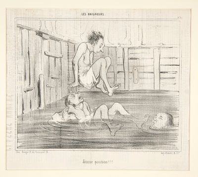 Fausse Position!!! de Les Baigneurs - Honoré Daumier