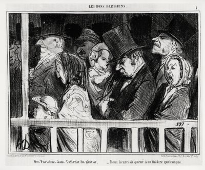 Bons Parisiens : Parisiens attendant de s