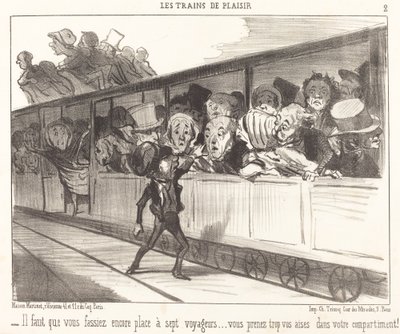Il faut que vous fassiez encore place... - Honoré Daumier
