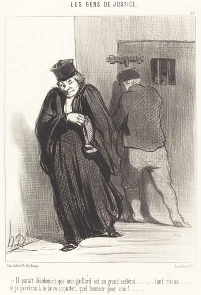 Il paraît... que mon gaillard est un grand scélérat... - Honoré Daumier