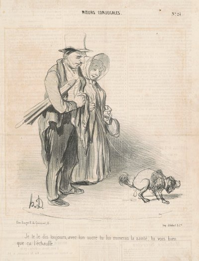 Je te le dis toujours, avec ton sucre... - Honoré Daumier