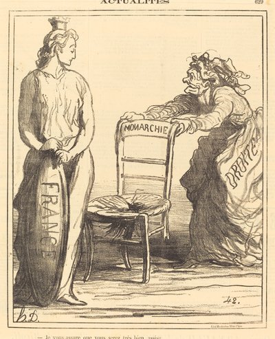 Je vous assure que vous serez très bien assise - Honoré Daumier