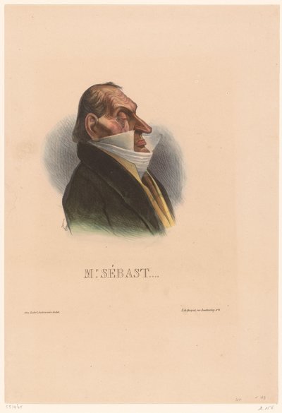 Caricature de Horace Sébastiani - Honoré Daumier