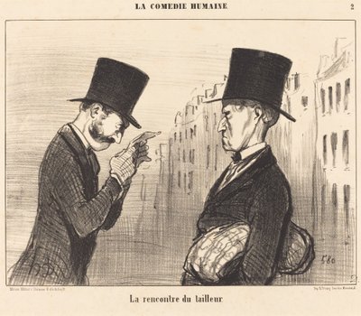 La Rencontre du tailleur - Honoré Daumier