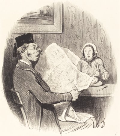 Le Format de plus en plus monstre - Honoré Daumier