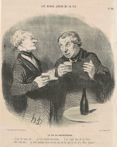 Le vin de propriétaire - Honoré Daumier