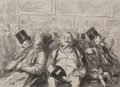 Moment de Repos dans le Salon Carré - Honoré Daumier