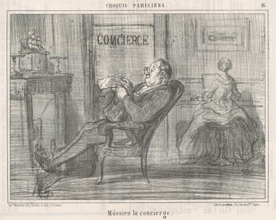 Monsieur le concierge - Honoré Daumier