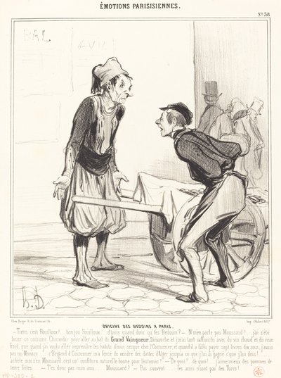 Origine des Bédouins à Paris - Honoré Daumier