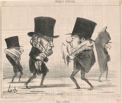 Paris enrhumé - Honoré Daumier