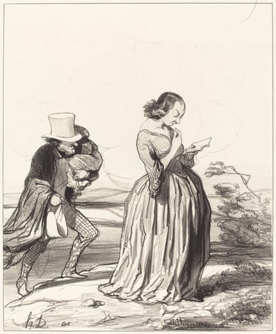 Saperlotte!... que je voudrais... que ma femme ait fini... - Honoré Daumier