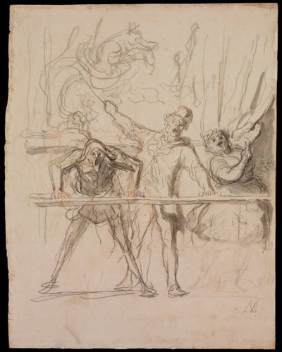 Le Side-Show - Honoré Daumier
