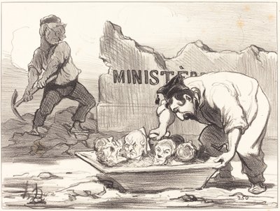 Un Replâtrage - Honoré Daumier