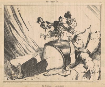 Un terrible cauchemar - Honoré Daumier
