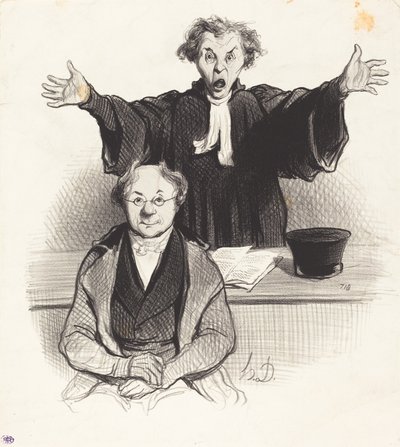 Une Demande en séparation - Honoré Daumier