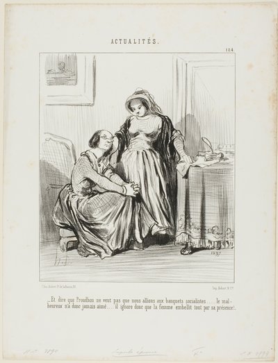 "- Et dire que Prudhon ne voulait pas que nous assistions aux banquets socialistes.... le pauvre homme n