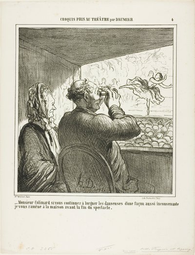 "- Monsieur Colimard, si vous ne cessez pas immédiatement de reluquer les danseuses d