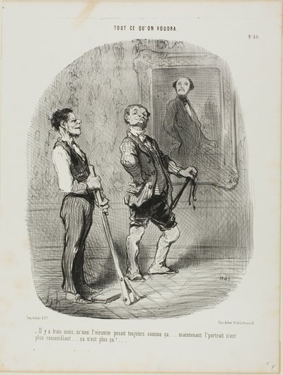 "- Il y a trois mois, le comte était assis modèle comme ça.... aujourd