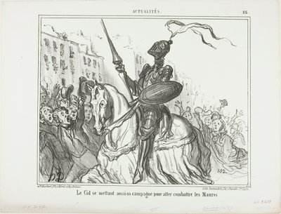 El Cid se rend également sur le terrain pour combattre les Maures, planche 116 d