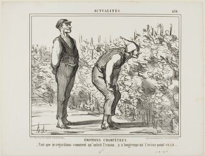 Emotions de la campagne. "- Il faut voir comment le vin pousse... je n