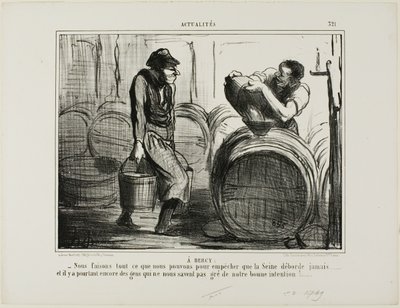 A Bercy. "Nous faisons tout pour éviter que la Seine ne déborde... et il y a encore des gens qui remettent en cause nos bonnes intentions", plaque 321 d