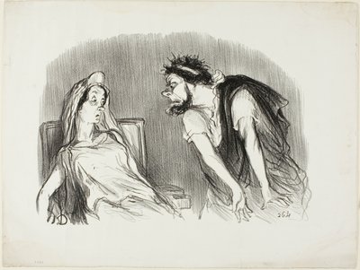 Oedipe. "- Quand mon épée a tranché dans son cœur saignant - Vous tremblez Madame - C