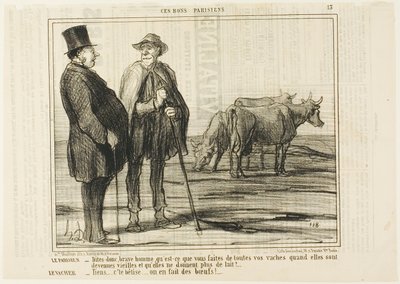 Le Parisien "- Dites-moi, mon bon monsieur, que faites-vous de toutes ces vaches une fois qu